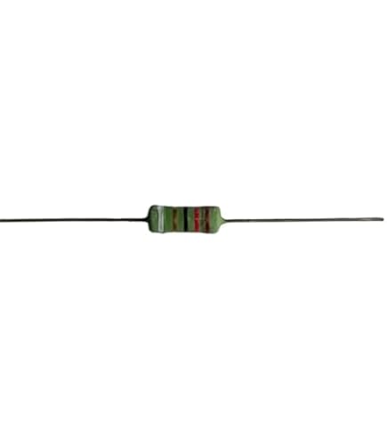 4pcs 2.5 Ohm 50W Aluminum Wirewound Resistors – Metal Case, Chassis Mount (2R5, Gold Aluminum Housed)