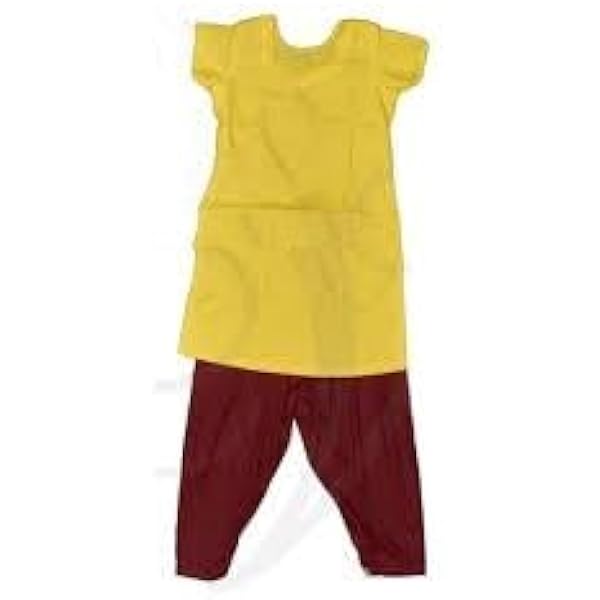 Buy Bharatanatyam Kuchipudi Kathak Dance Practice Kurta Set Pure Cotton  Salwar Children's Uniform Dress for Girls Age 3-4 Years (AD:002120) at  Amazon.in