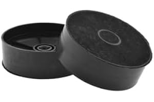 AllSpares Filtro ai carboni attivi (x2) per cappe aspiranti, adatto per AEG Electrolux Zanussi ECFB03 / 9029798809 e Faber F21 / 112.0506.172 (diametro 125 mm)