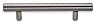 Pull Drawer Handle in Brushed Stainless Steel Finish (Set of 10) (6.37 in.)