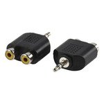 Adaptador audio jack 3.5 macho a 2xrca hembra