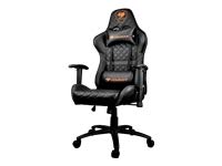 COUGAR Gaming Armor One Black Poltrona Gaming, Similpelle, Nero, Medium