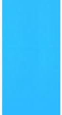 Plain Blue 20 Thou Pool Oval Liner- 33ft x 18ft x 48-52"