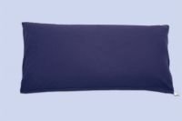 Preisvergleich Produktbild Theraline Kopfkissen, Mikroperlenfüllung 57x28 cm inkl. Bezug, Jersey marine