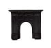 Price comparison product image Melody Jane Dolls House Black Fire Surround Fireplace 1:24 Scale Half Inch