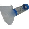 Aerochamber Plus Distanziatore per inalatore, con maschera, colore: blu