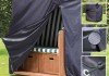 Schutzhülle für Strandkorb Abdeckung Plane Schutzhaube anthrazit robustes 420D Garten Gartenmöbel - 3