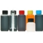 Universal Tinte für HP-Drucker: 4 Spritzen, 200ml Schwarz, 100ml Cyan, 100ml Magenta, 100ml Yellow, 100ml Düsenreiniger