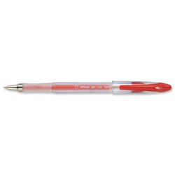 960 x 5 Star Red Roller Gel Pen Clear Barrel 1.0mm Tip 0.5mm Line