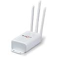 COFE CF-807 WDIII with 300Mbps Speed 4G & 5G Sim Support Wi-Fi Router, Single_Band No Configuration Required, with Nano SIM Card Slot and 3 Antenna (120MB RAM, White) Water Proof WiFi Device
