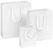 Produktbild 1 Verpackungseinheit (10 Stück) Roma Papiertragetaschen<br/>glanz weiß<br/>180 mm x 100 mm x 227 mm