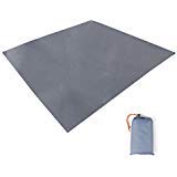 TRIWONDER Toldo de Tiendas de Campaña Impermeable Lona de Carpa Ligera para Acampar Picnic Playa al Aire Libre (Gris)