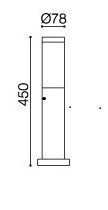 BTR Betterlighting Außenleuchte Edelstahl New York BT1003A H0.45 - 7