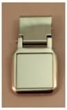 Clipper Money Clip Chrome with Satin inlay