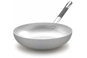 Pentole Agnelli ALMC111BPIC32 Pots Ligne d'induction en Aluminium à tête fraisée Haute, Fond à Induction avec 1 poignée Froide, 32 cm