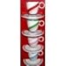 Starbucks Espresso Color Swirl Pattern Cups - Set of 4 Cups and 4 Saucers RS.5272.00