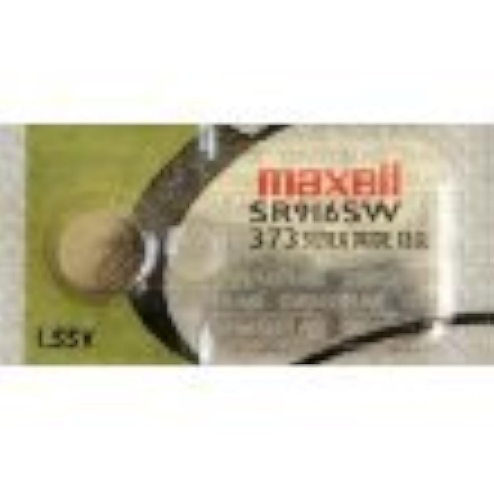 One (1) X Maxell 373 SR916 W sb-aj Silberoxid Uhrenbatterie 1, 55 V Blisterpackung verpackt