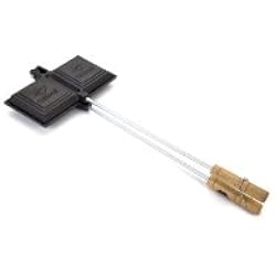Double gaufrier. 2.3kg Longueur totale incluant poignée: 54cm. Zone chauffante pour sandwiches: 22x11x5cm. Machine à sandwich. Presse à sandwich. Jaffle Iron Double.