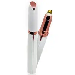 Famous Battery Operated Painless Electric Eyebrow Trimmer & Shaper, Facial, Nose, Forehead, Upper head and Upper Lips Hair Remover Kit Epilator with Cleaning Brush for Men Girls Women Threading