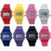 Produktbild Altsommer Kinder Digitale Sportuhr mit Candy Farben Silikonarmband, Wasserdichte Armbanduhr mit Täglicher Alarm Uhr,Watch mit Micro-LED-Licht Vintage Digitaluhr Jungen Mädchen (D)