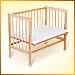 FabiMax Emily Baby Max Nature Foldaway Cot with Mattress