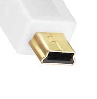 Kab24® USB 2.0 Premium HighSpeed Kabel HQ weiss USB Schnelladekabel 2A Quick Charge Ferritkern und 24K vergoldet AWG 28 / 24 - 4