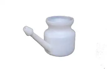 AYUKSHEMA Neti Pot For Allergy Sinus Asthma Yoga (BIG NETI WHITE PACK OF 1)