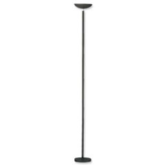 Unilux First Halogen Floor Lamp Uplighter, 180 x 25 x 28 cm, Black