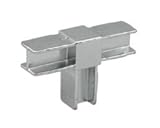 Para tubo cuadrado 25 x 25 mm Junta en T de 3 vías en cruz para tubo cuadrado de 25 x 25 mm para enganche en ángulo para la creación de estructuras de hierro