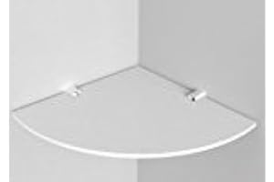 Expression Products Acrylic Corner Shelf tough 5mm acrylic - size 200mm - approx 8", White