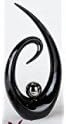 Formano Decorative Object Sculpture Decorative Sculpture 700681 Black and Silver Decorative Sculpture