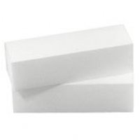 5x White 4 Way UK Nail Buffer / file Block