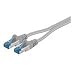 Produktbild Microconnect sftp6 a02twin 2 m Cat6 a S/FTP (STP) grau Netzwerk-Kabel – Netzwerk-Kabel (2 m, CAT6 A, S/FTP (STP), RJ-45, RJ-45, grau)