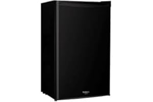 Cecotec Nevera Pequeña Frigorífico Mini Retro 91L 1 Puerta Bolero Coolmarket TT Origin 90 Black E. Frigorífico Sobremesa, 83cm de Alto y 47cm de Ancho, Bajo Consumo, Temperatura Regulable
