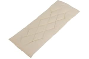 ‎SCHMUSEWOLKE BESTES FÜR BABYS SCHMUSEWOLKE Universal Federwiegenmatratze - Matratze für die Baby Federwiege - Bio-Baumwolle mit Kunstfasern gefüllt - 85 x 28 x 4 cm