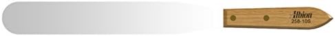 Albion Engineering 258-10S Stainless Steel Caulk Spatula, Hardwood Handle, 10" Long x 1.5" Wide