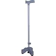 RUNMEX Tripod Cane 3 Leg Walking Stick for Old and Physically Challenged Person Walking Stick Grey