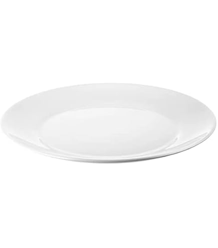 IKEA UPPLAGA Teller, 28 cm, Weiß Küche, Haushalt & Wohnen
