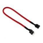 BitFenix Audio extension, 30 cm cable de audio 0,3 m Negro, Rojo - Cables de audio (30 cm, 0,3 m, Negro, Rojo)