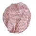 Waterproof Womens Shower Cap Cap Bath Shower Reusable Clear Satin Hair Cover - 7 Colors - Coffee