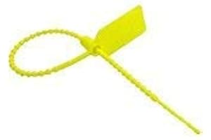 FSSS LTD FIRE Extinguisher Security Suitcase TAG Ties Tamper Seals x 25 Medical Retail Council School Office Landlord Factory (Yellow)