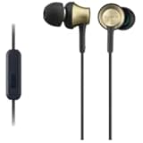 Sony MDR-EX650APT In-Ear-Kopfhörer, Messinggehäuse, Headset, Mikrofon, Fernbedienung, gold