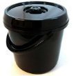 Preisvergleich Produktbild 14 Litre Nappy Bucket with Lid in Gloss Black