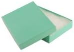 RJ DisplaysRJ Displays 10 Pack Robin's Egg Blue Teal Cotton Filled Jewelry Boxes for Necklace, Bracelet, Anklet 5.25" x 3.75" x 1"