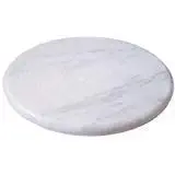 Unique Collection 100% Makrana Marble Chakla/Rolling Board/Roti Maker (10-Inches, White)