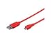 Produktbild MicroConnect - USB-Kabel - Micro-USB Typ B (M) bis USB (M) - 1 m - Rot