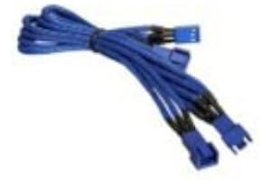 BitFenix Adaptateur 60cm 3-Pin vers 3X 3-Pin - Bleu/Bleu