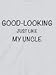 Good-Looking Uncle - Funny Baby T-shirts, 6 to 12 mths, White
