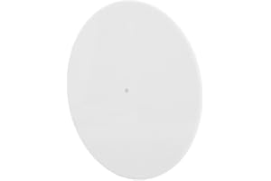 YUNIR Alfombrilla para Tocadiscos, Acrílica de 12 Pulgadas, Reduce el Ruido del Polvo Estático, Alfombrilla Deslizante para Tocadiscos, para Tocadiscos de 12 Pulgadas (WHITE)