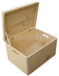 FERRITALIA Box con Coperchio in Legno di Pino cm 40x30x25